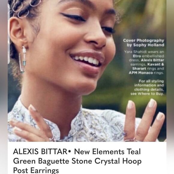 ALEXIS BITTAR EMERALD GREEN HOOPS!!! NWOT!!! - Picture 2 of 6